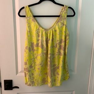 2 Old Navy Tank Tops, (1) Blue Graphic, (1) Yellow